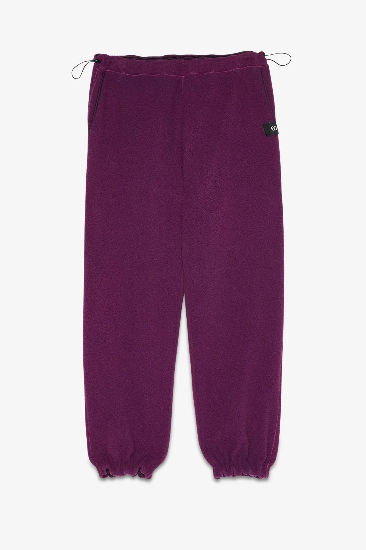 Pile jogger trousers