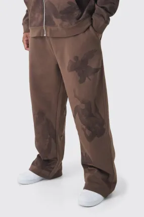 Plus Relaxed Renaissance Print Joggers