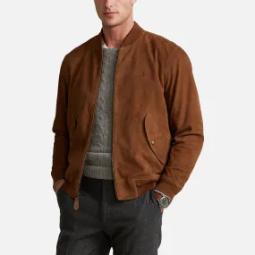 Polo Ralph Lauren Men's Gunners Suede Jacket - Country Brown - L | Coggles