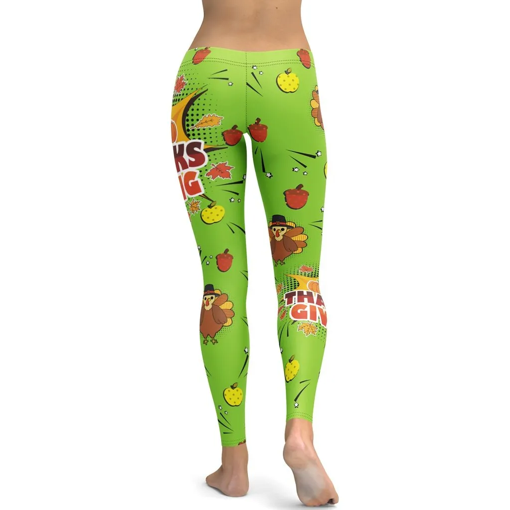 Pop Art Thanksgiving Leggings