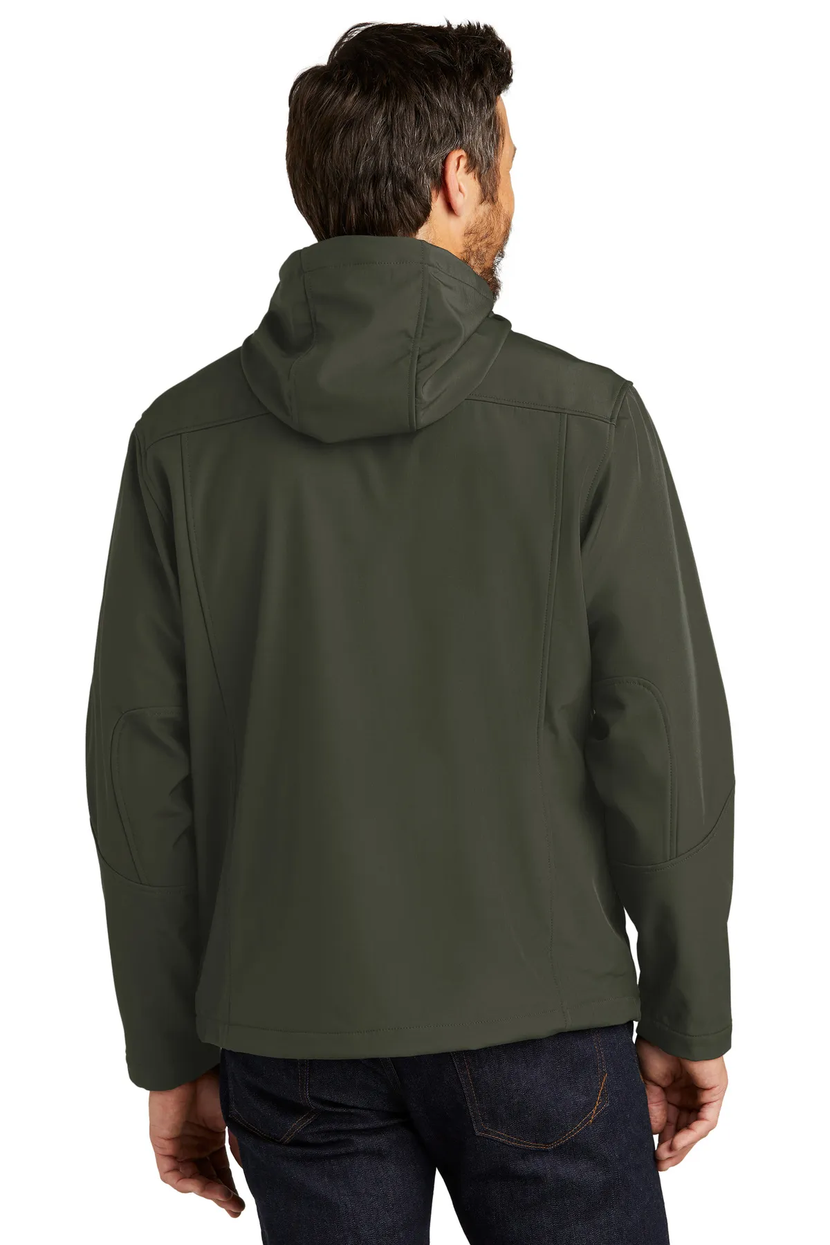 Port Authority Textured Hooded Soft Shell Jacket J706 SKU: J706