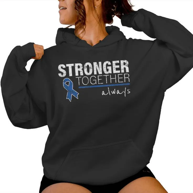 Positive Message For Colon Cancer Awareness Women Hoodie