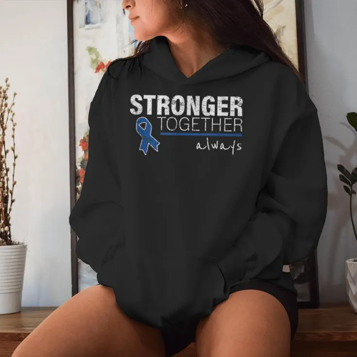 Positive Message For Colon Cancer Awareness Women Hoodie