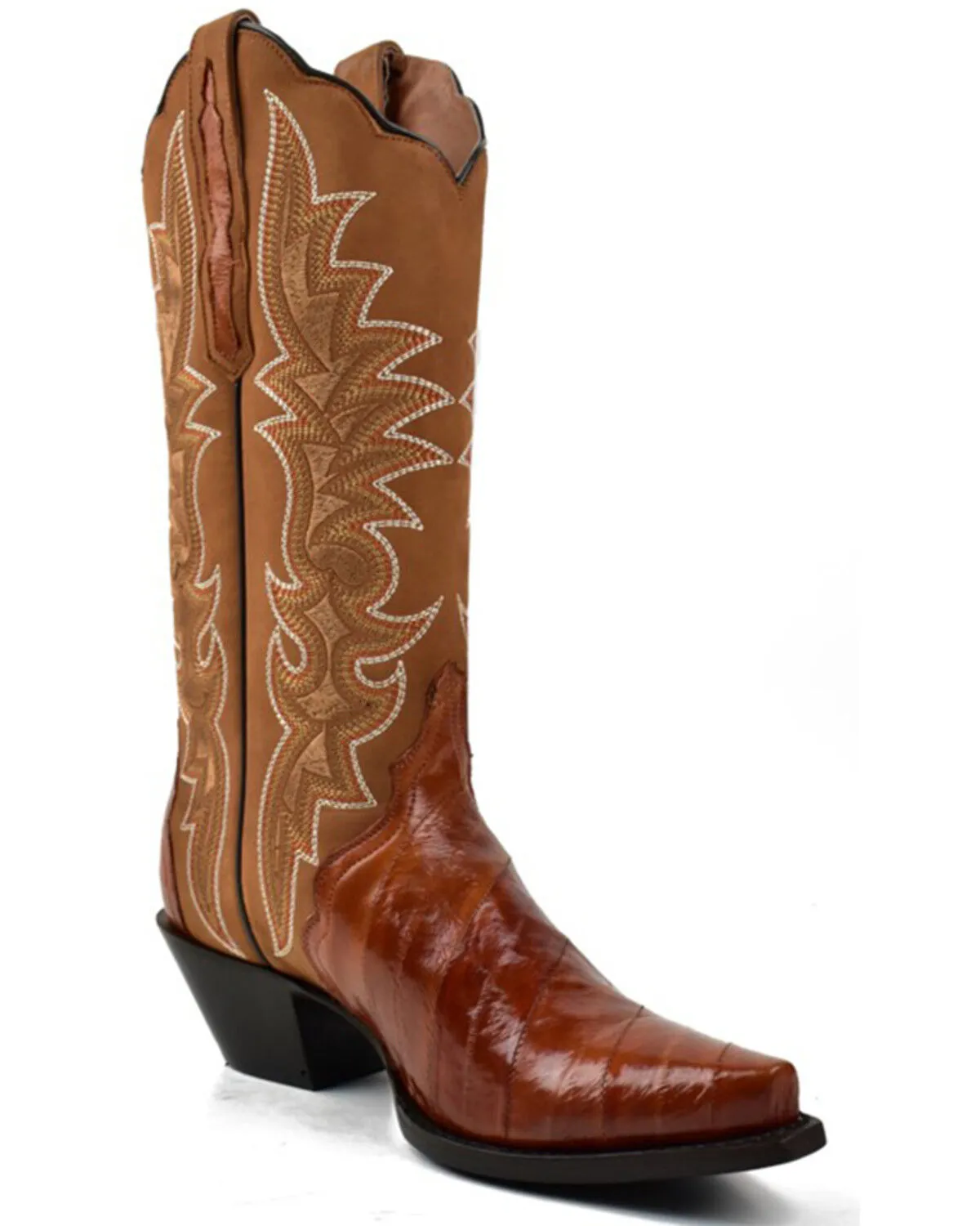 Product Name:  Dan Post Women's Eel Peanut Exotic Western Boot - Snip Toe