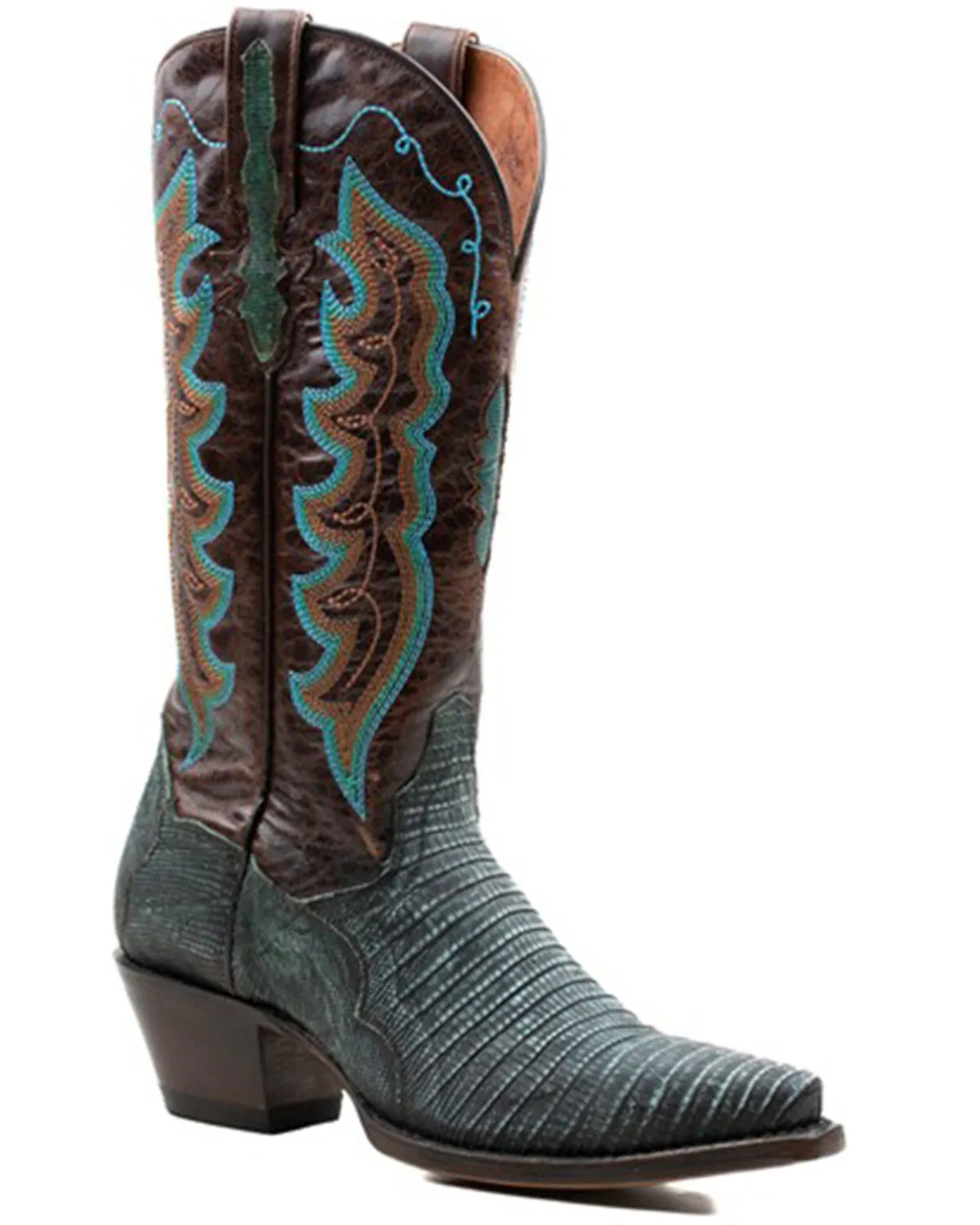 Product Name:  Dan Post Women's Rustic Exotic Lizard Western Boot - Snip Toe