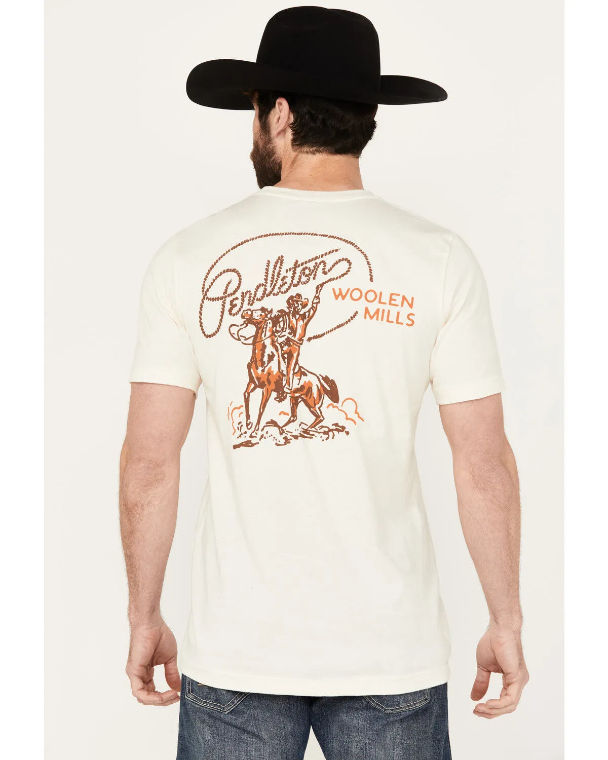 Product Name:  Pendleton Men's Boot Barn Exclusive Rancher Short Sleeve Graphic T-Shirt