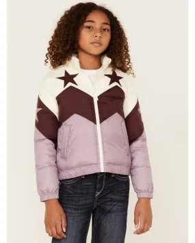 Product Name:  Shyanne Girls' Chevron Color Block Star Jacket