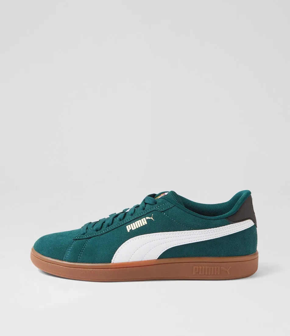 PUMA 397484 Puma Smash 3 Dark Myrtle White Gum Sneakers