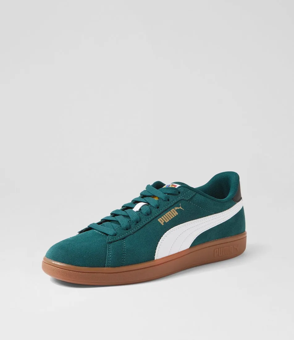 PUMA 397484 Puma Smash 3 Dark Myrtle White Gum Sneakers