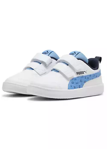 Puma Kids Courtflex V2 Woods V PS Trainers | Grattan