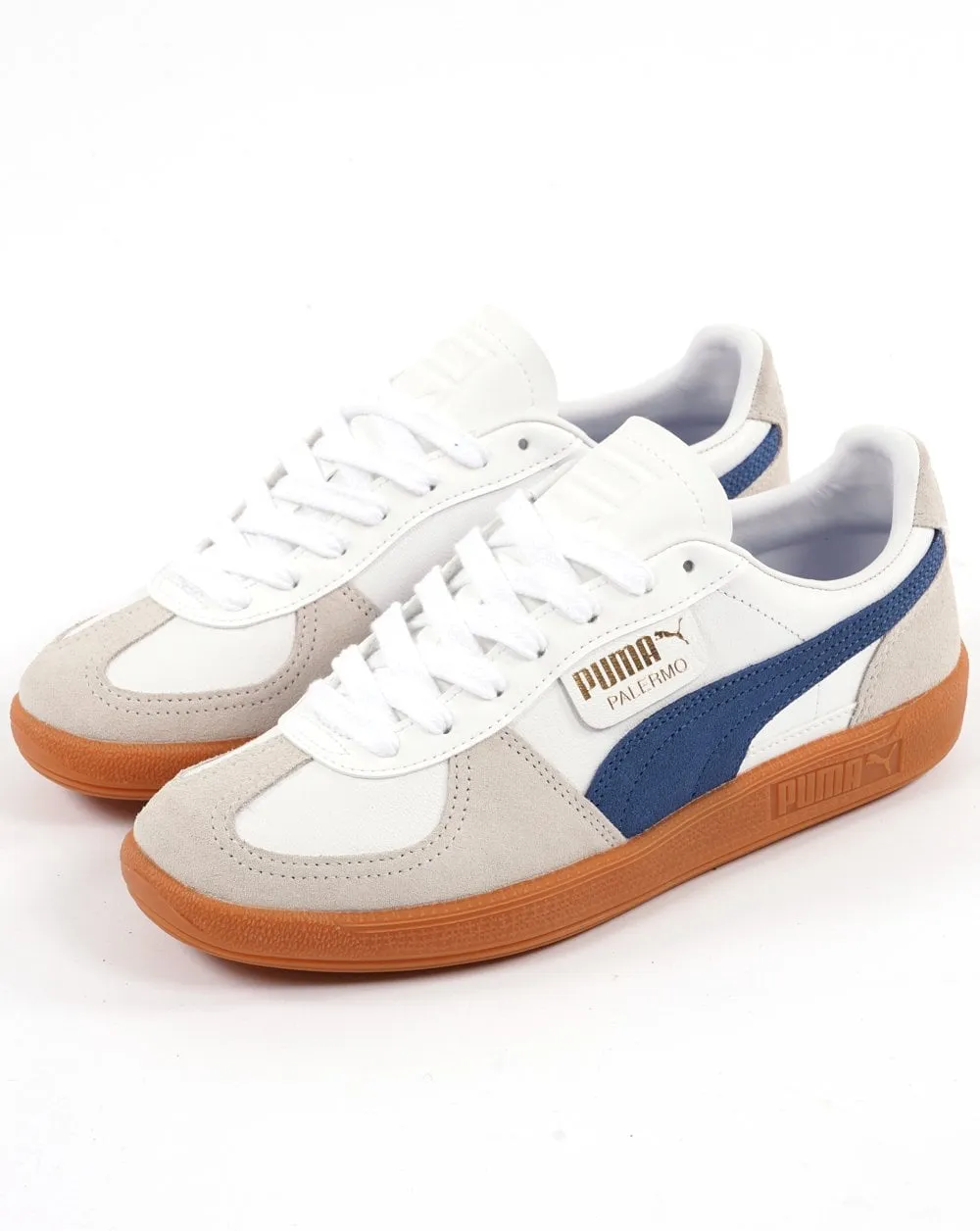 Puma Palermo Leather Trainer White Navy