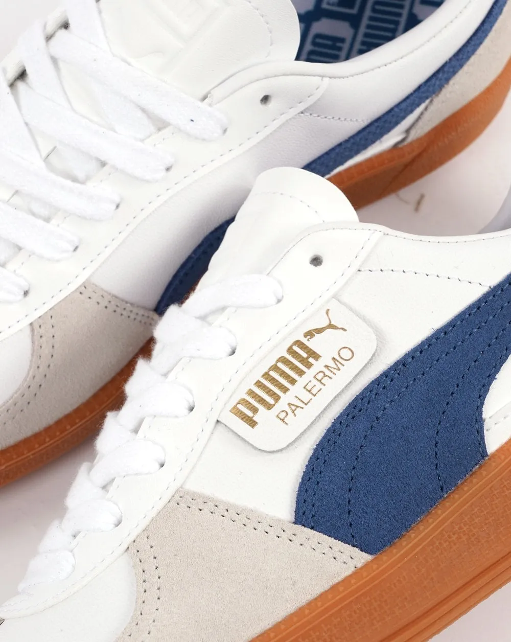 Puma Palermo Leather Trainer White Navy