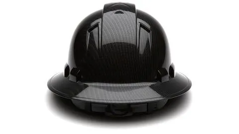 Pyramex Glossy Graphite Full Brim Hard Hat