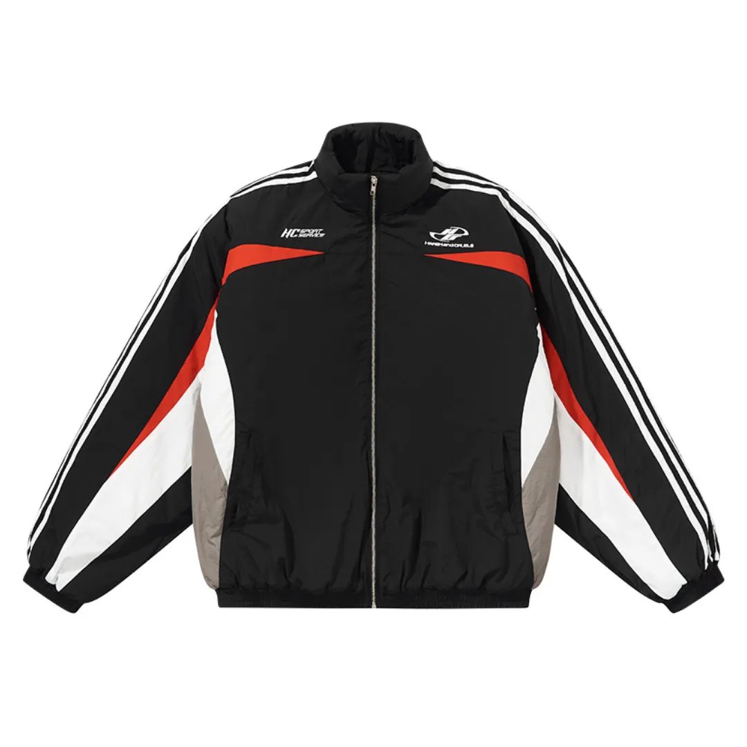 Racing Striped Logo Jacket