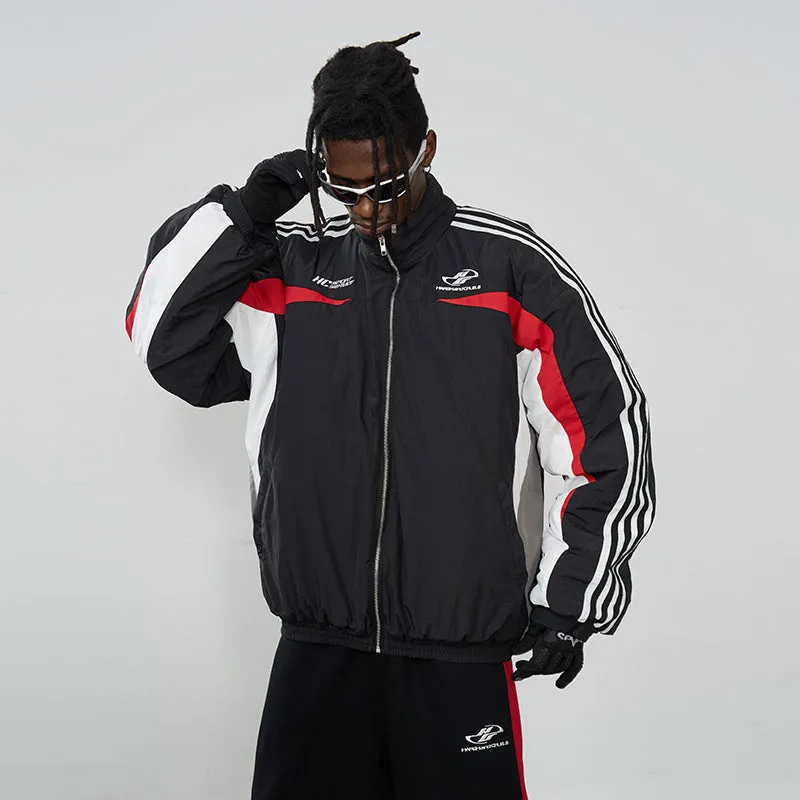 Racing Striped Logo Jacket