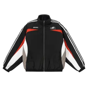 Racing Striped Logo Jacket