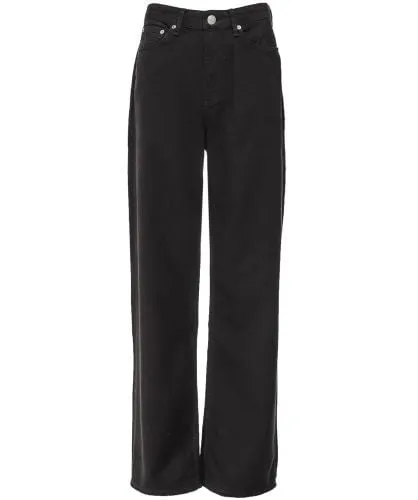 Rag and Bone Black Logan Wide Leg Jeans | Jules B