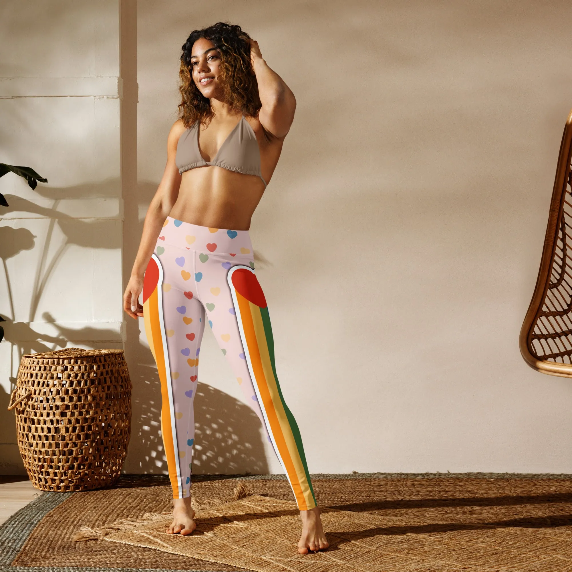 Rainbow Love Yoga Leggings