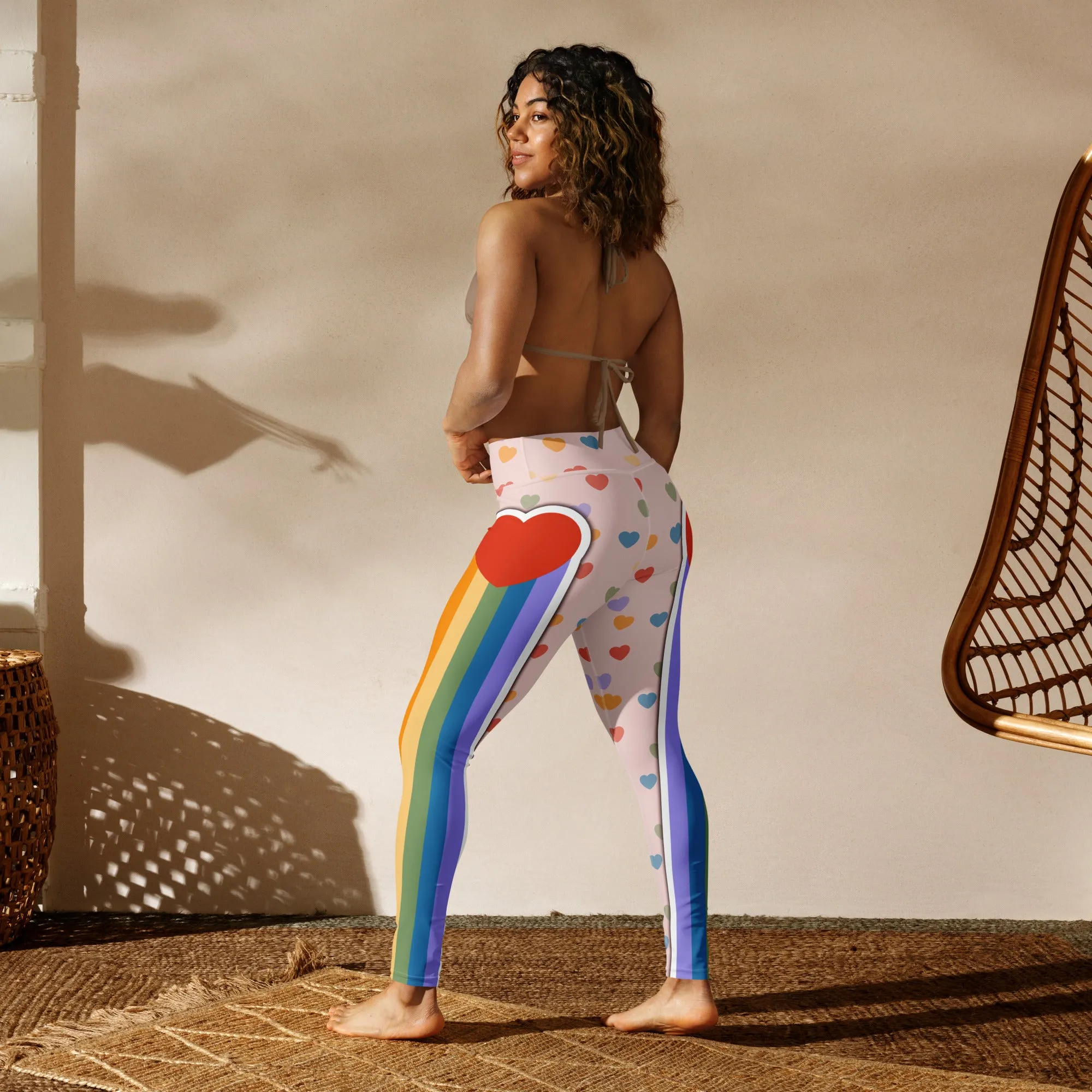 Rainbow Love Yoga Leggings