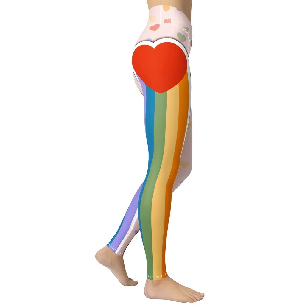 Rainbow Love Yoga Leggings