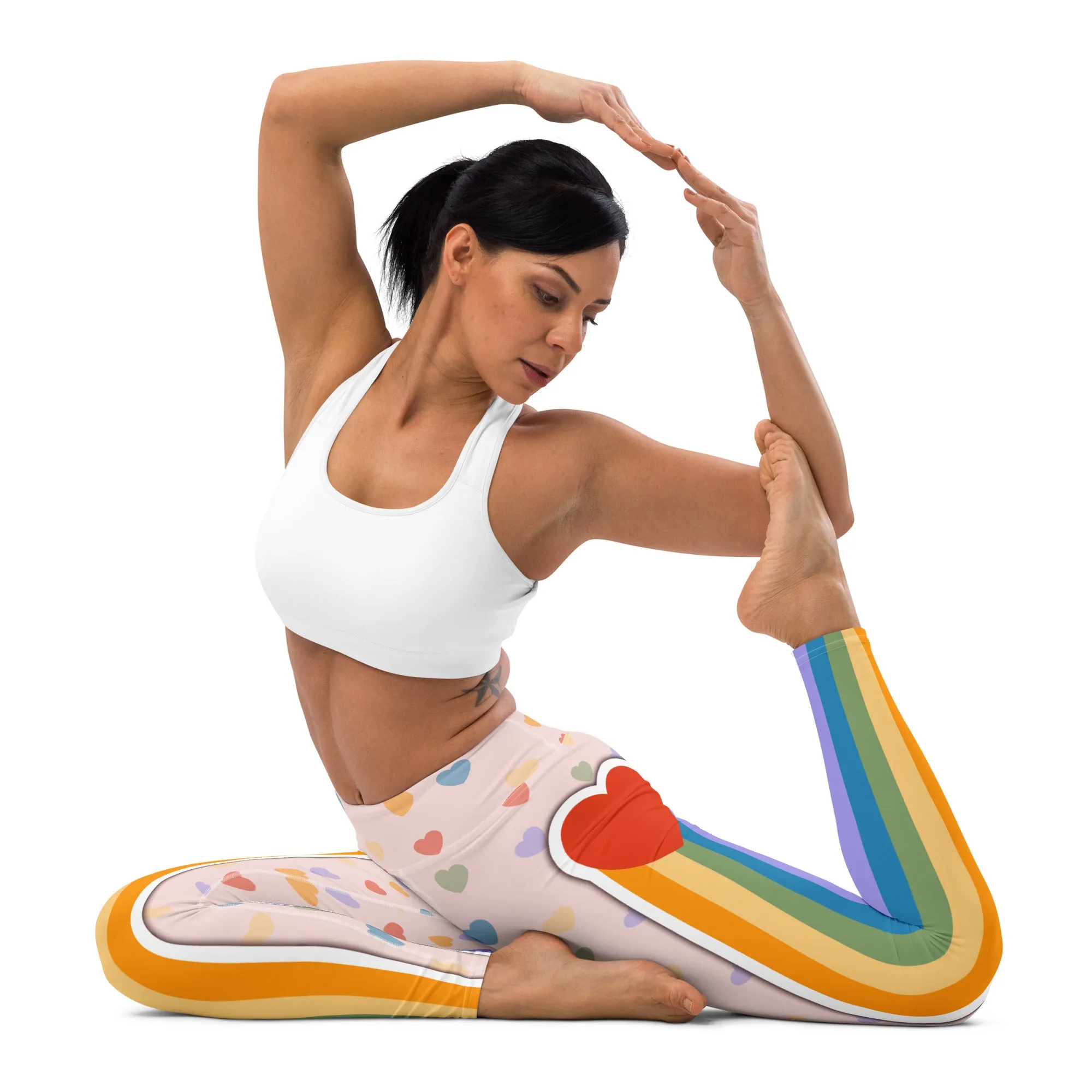 Rainbow Love Yoga Leggings