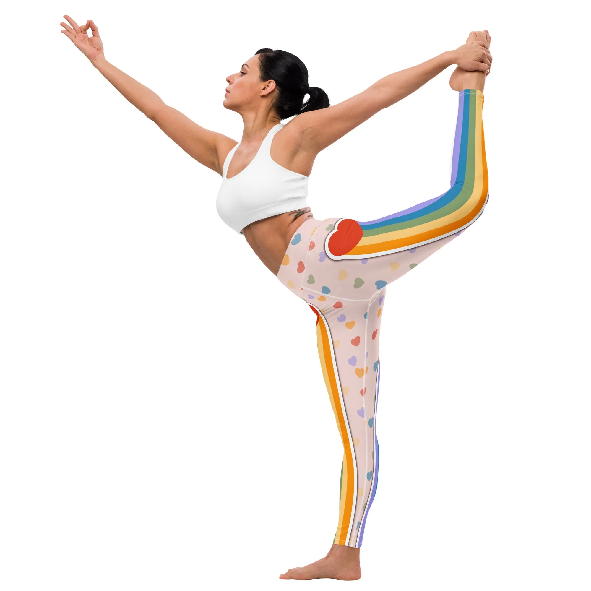 Rainbow Love Yoga Leggings