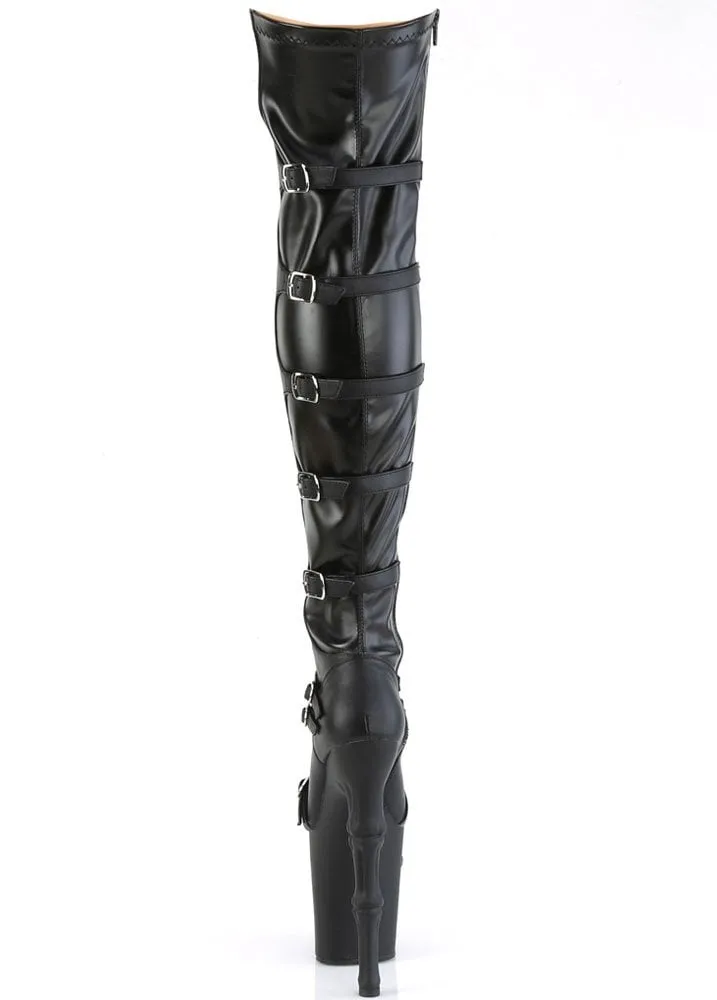 Rapture 3045 Thigh High Skull Platform Boot