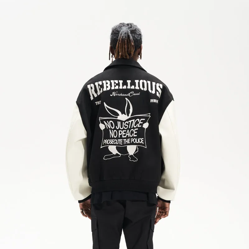 Rebel Rabbit Varsity Jacket