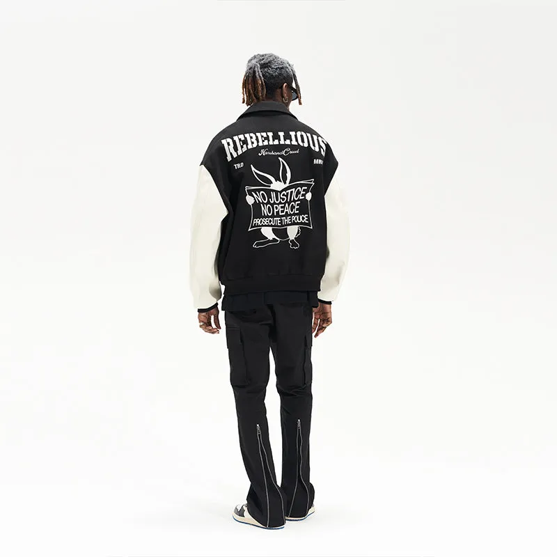 Rebel Rabbit Varsity Jacket