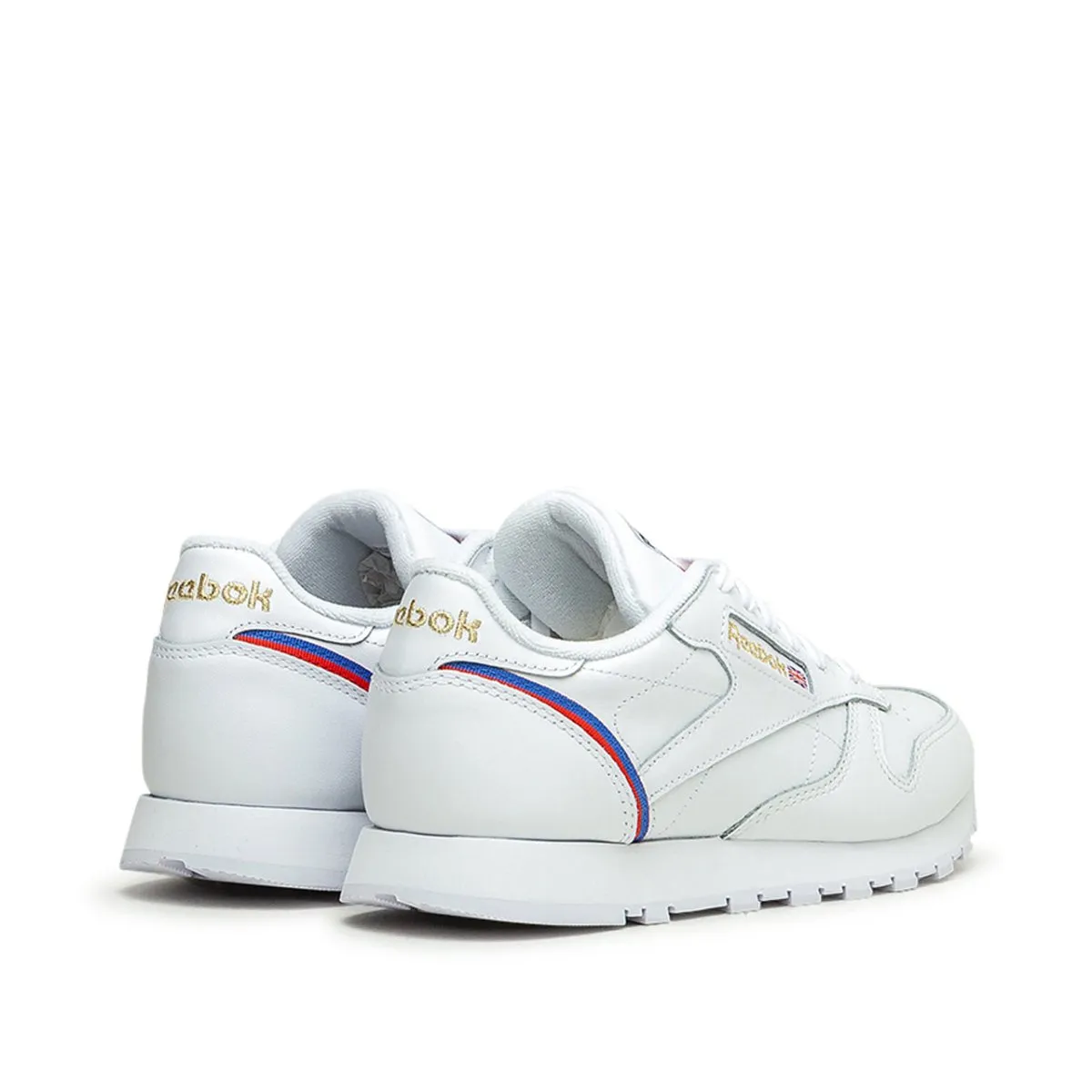 Reebok CL LTHR (White / Red / Blue)