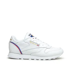 Reebok CL LTHR (White / Red / Blue)