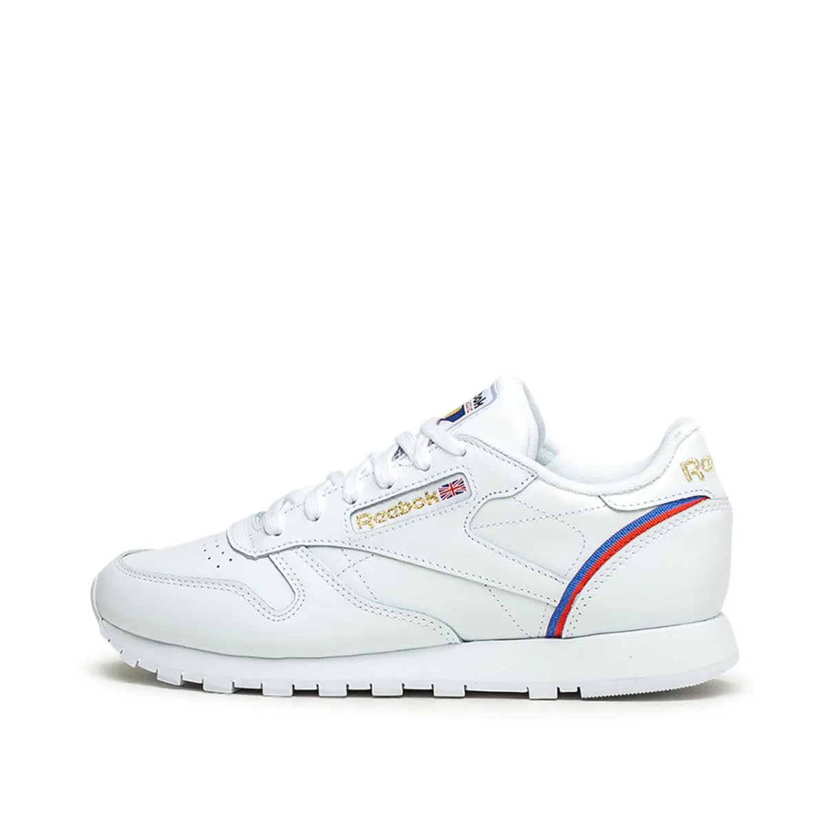 Reebok CL LTHR (White / Red / Blue)