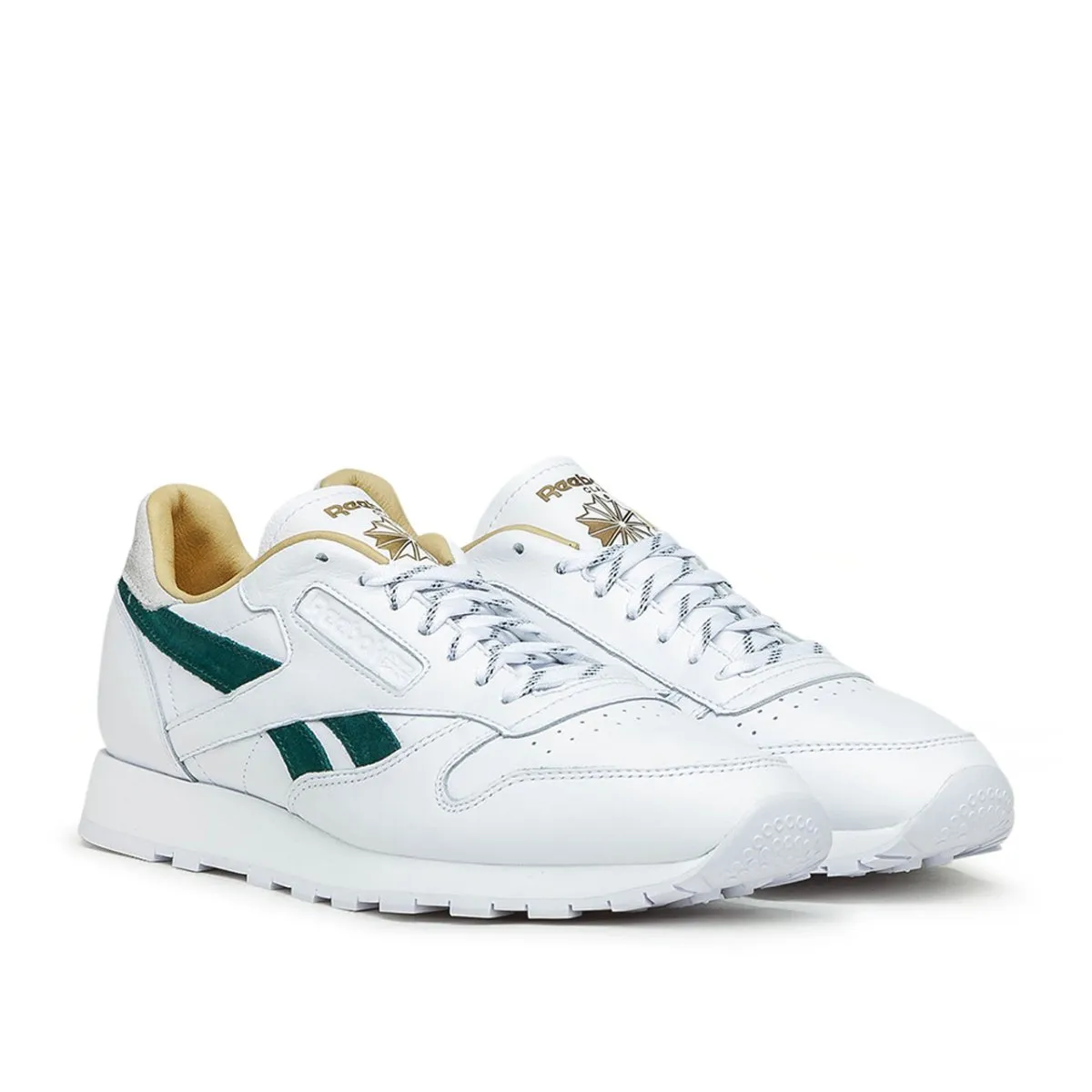 Reebok Classic Leather (White / Green / Gold)