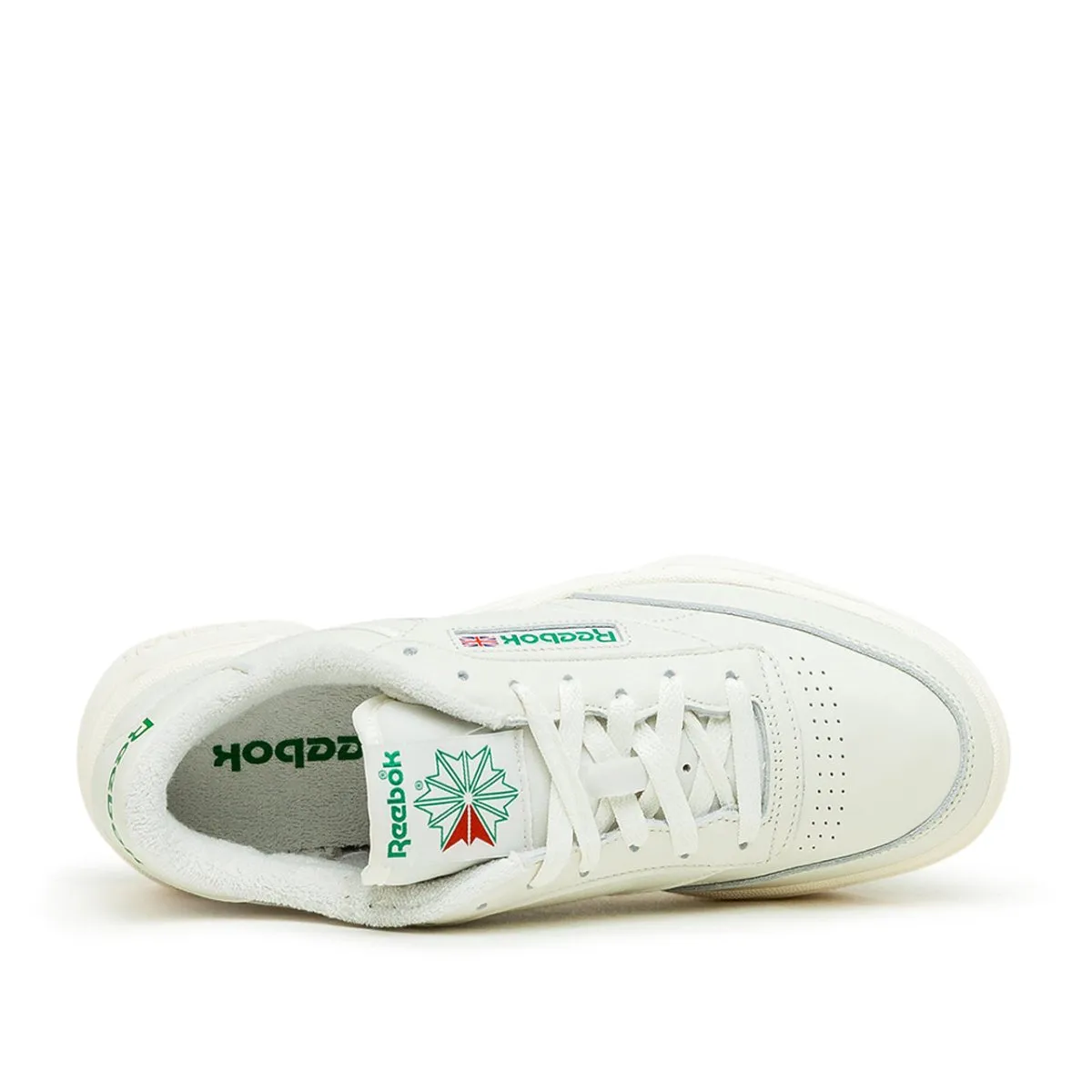 Reebok Club C Stacked (White / Green)