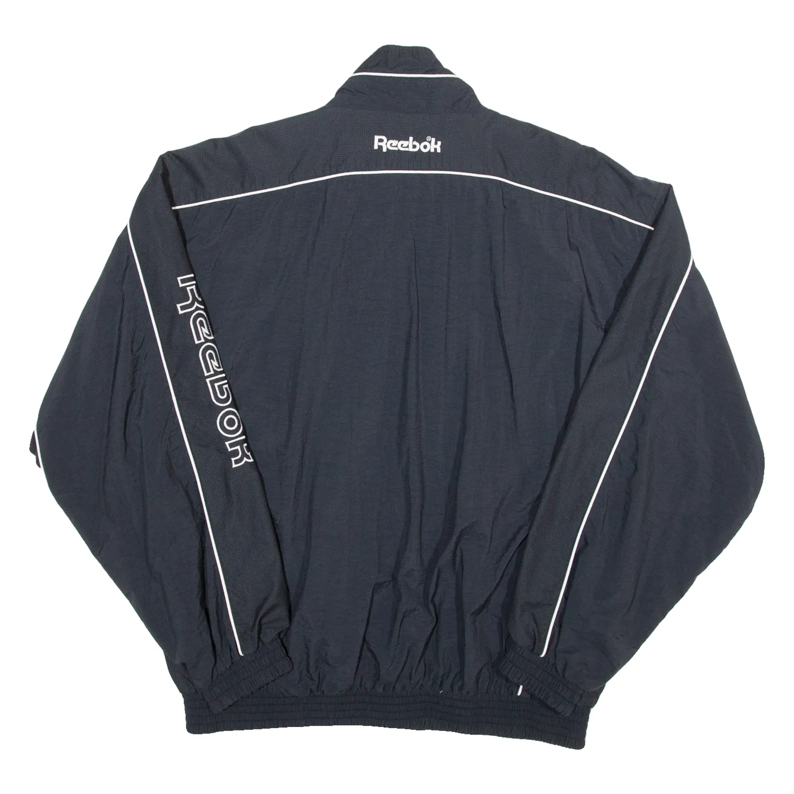 REEBOK Mens Track Jacket Black L