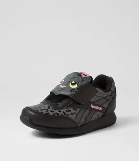 REEBOK Royal Cl Jog 2 Tot Black Grey Pink Sneakers