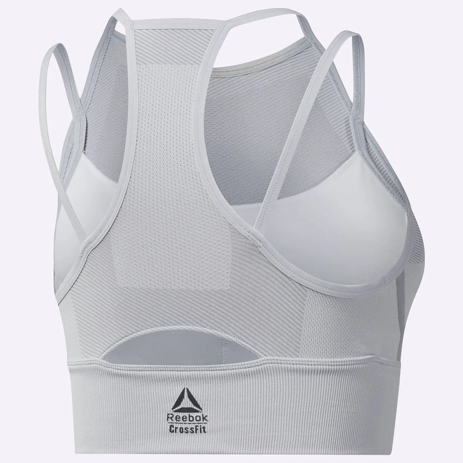 Reebok - Women's CrossFit MyoKnit Bra - Light Grey Heather/Cool Shadow