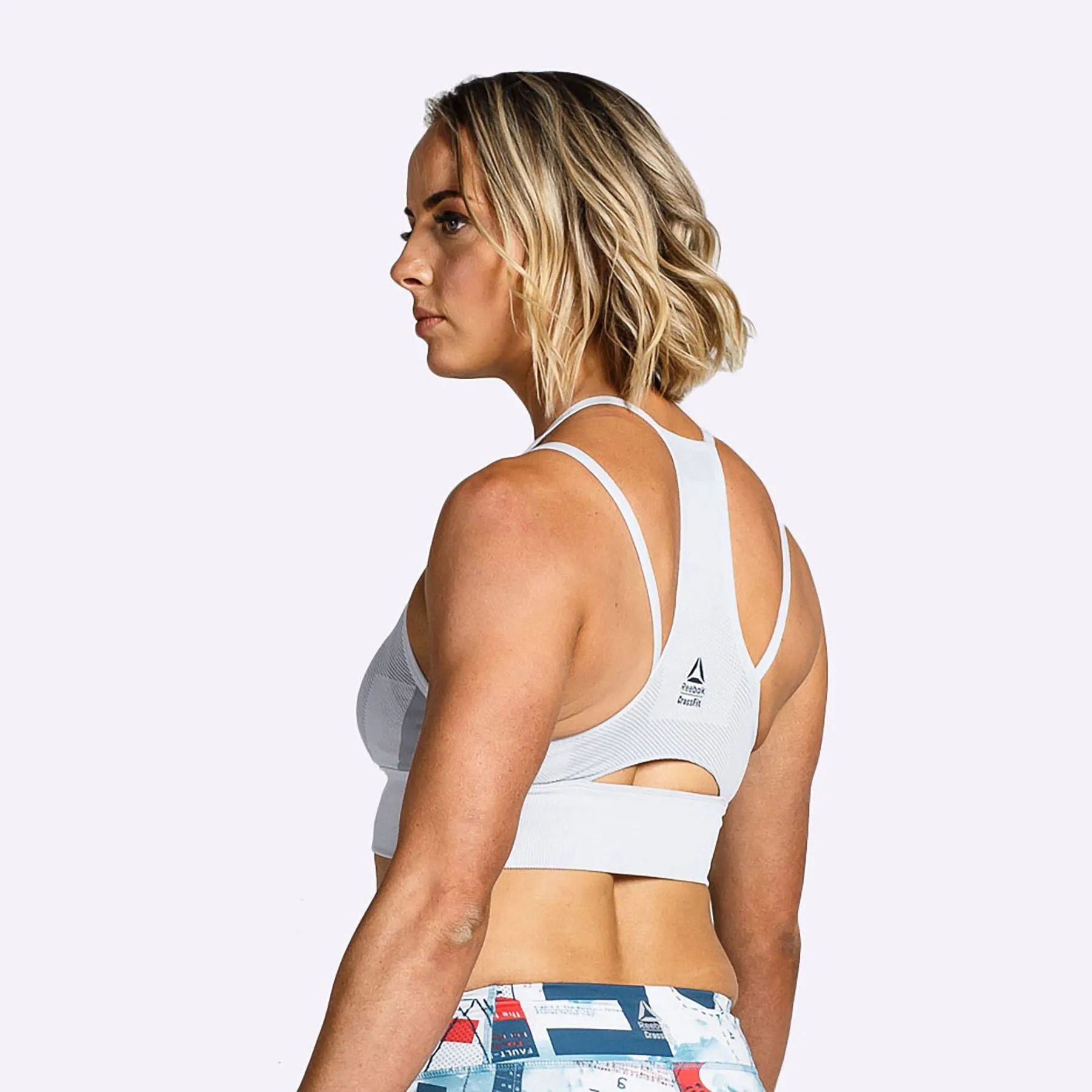 Reebok - Women's CrossFit MyoKnit Bra - Light Grey Heather/Cool Shadow