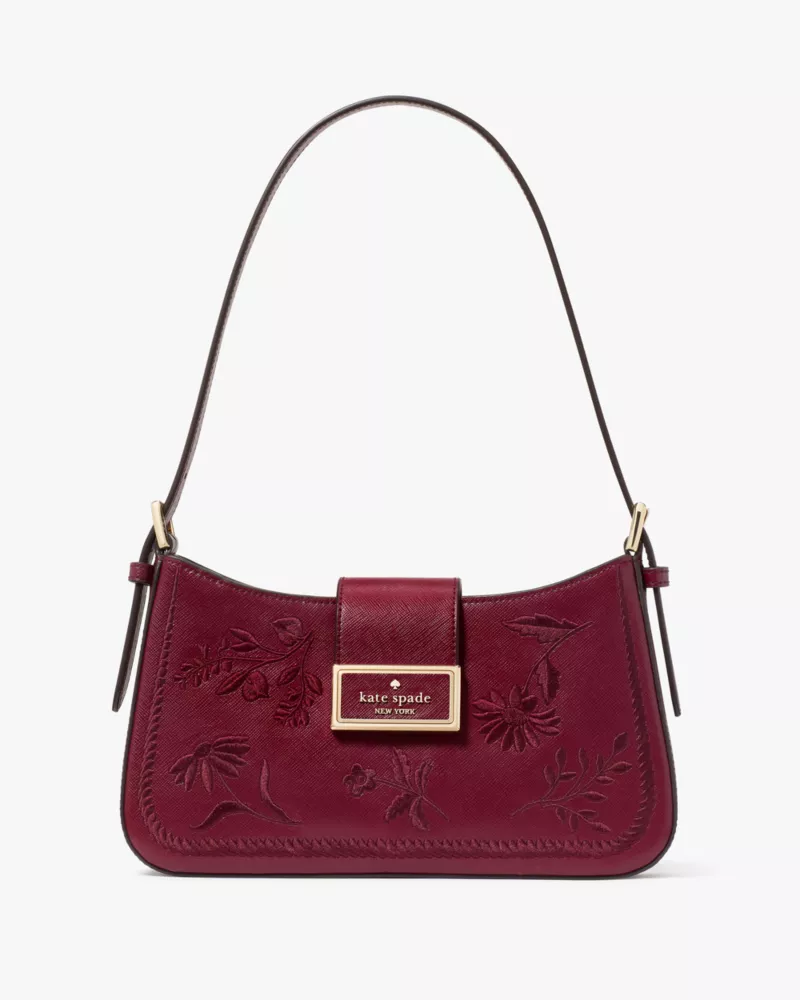 Reegan Botanical Embroidered Shoulder Bag | Kate Spade GB