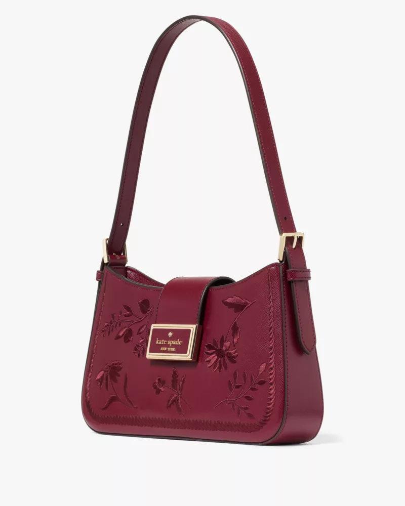 Reegan Botanical Embroidered Shoulder Bag | Kate Spade GB