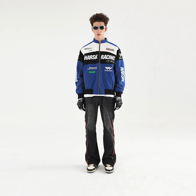 Retro Motorcycle Racing Logo Jacket