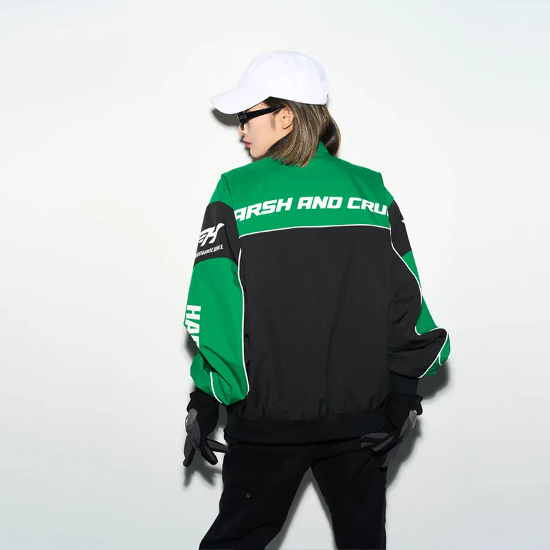 Retro Motorcycle Racing Logo Jacket