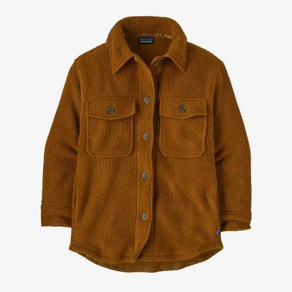 Retro Pile Fleece Shacket - Shelter Brown