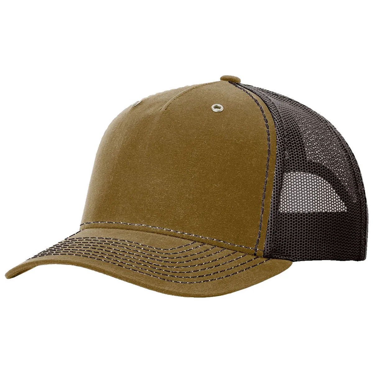 Richardson Whiskey/Brown Split Hawthorne Trucker Hat