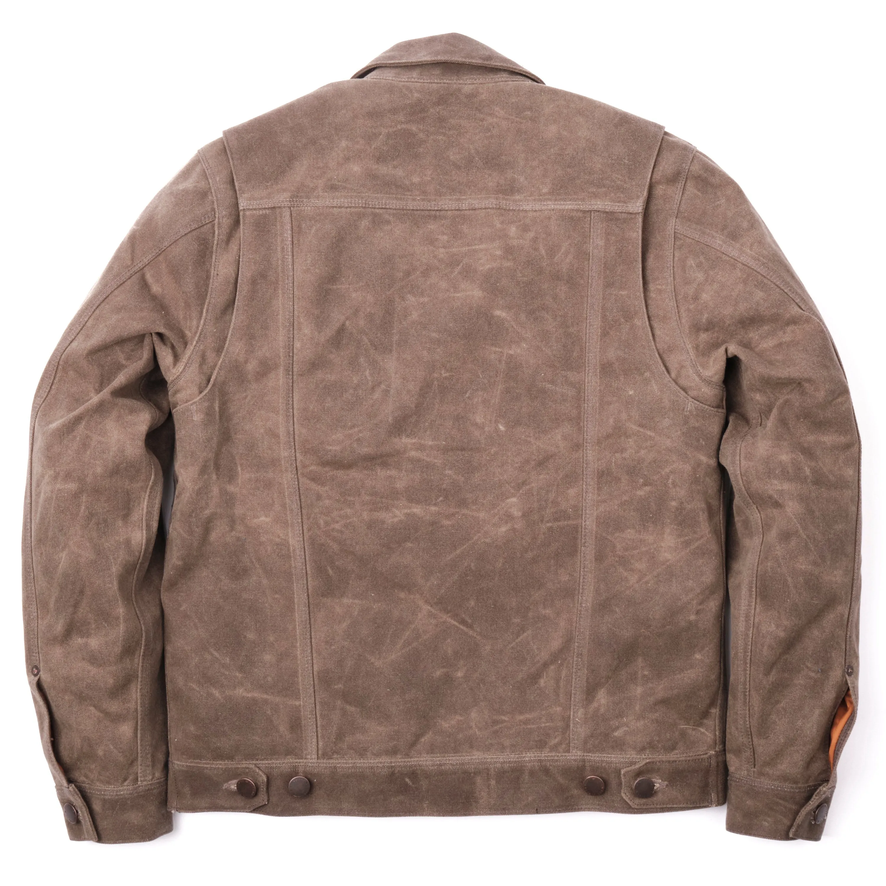 Riders Jacket Heavy Waxed Canvas Tobacco Wool