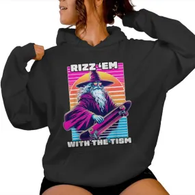 Rizz Em With The Tism Autism Awareness Meme Boys Girls Women Hoodie