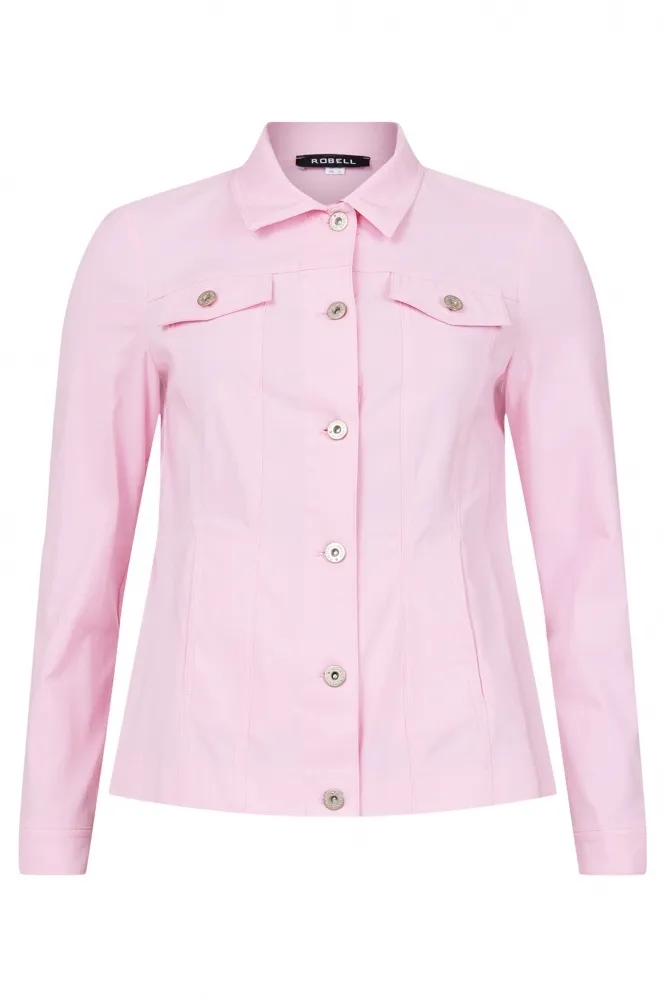 Robell Stretch Fabric Happy Jacket - Sorbet Rose - 57609-5499-241