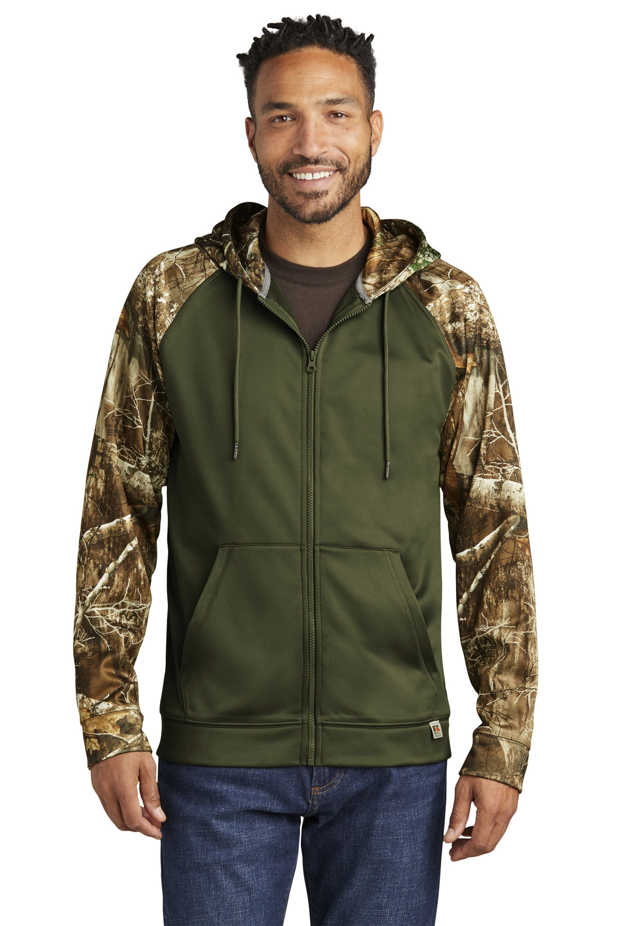 Russell Outdoor RU452 s Realtree Performance Colorblock Full-Zip Hoodie SKU: RU452