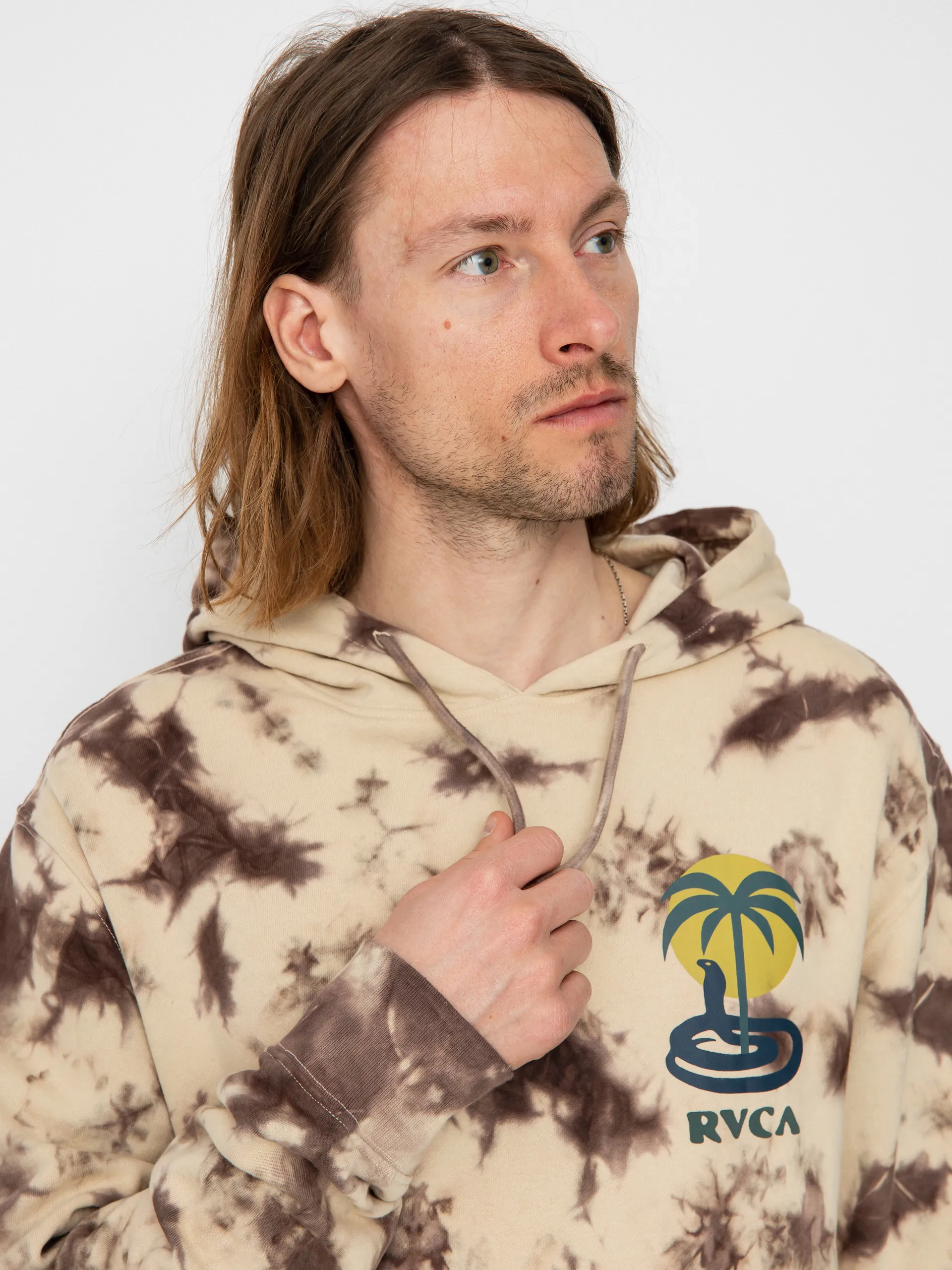 RVCA Cobra Mirage HD Hoodie (khaki tie dye)