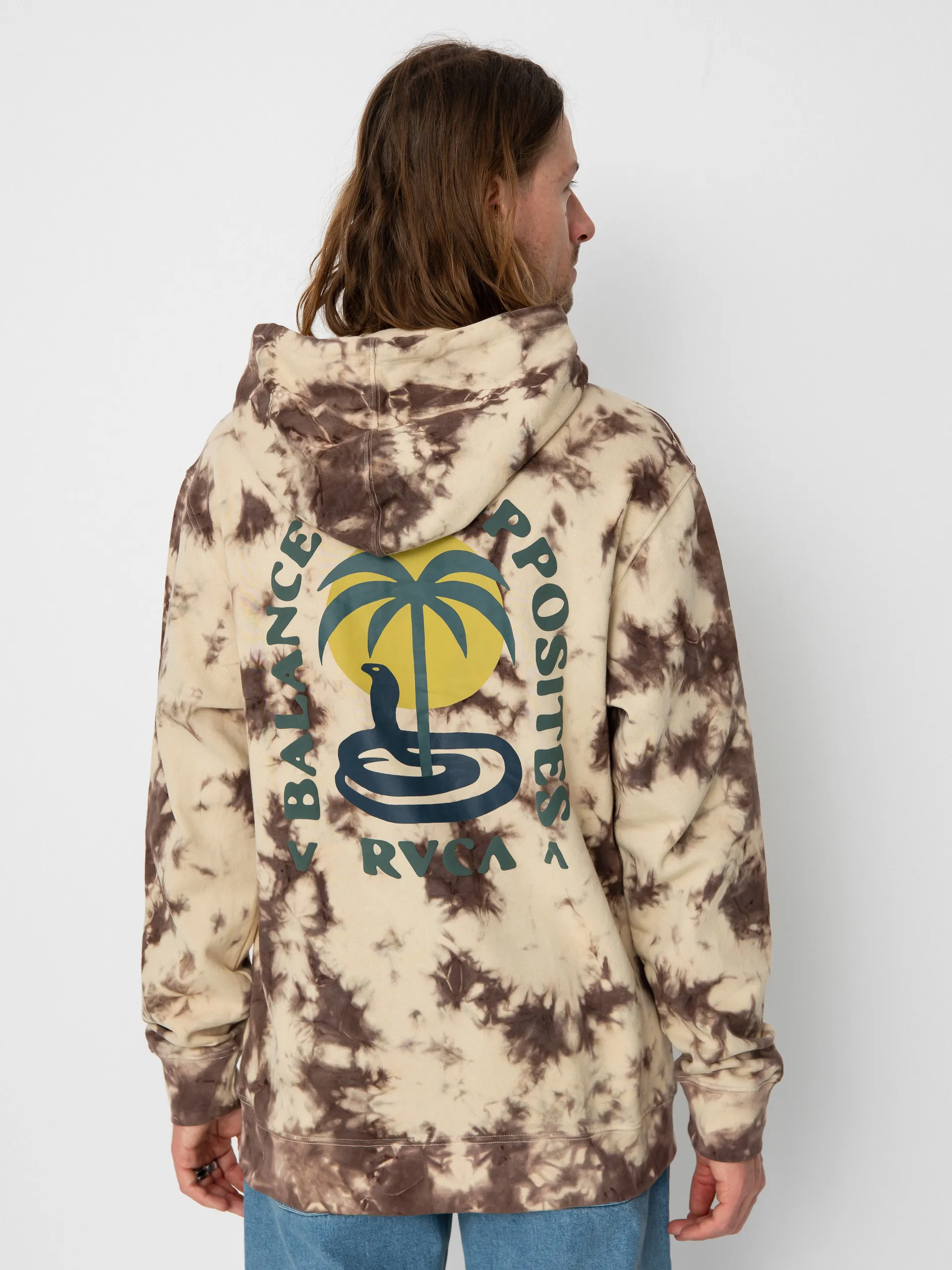 RVCA Cobra Mirage HD Hoodie (khaki tie dye)